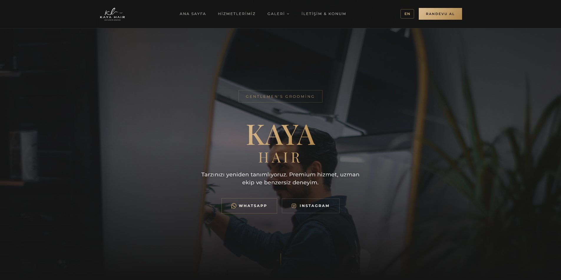 Kaya Hair Club sitesi önizlemesi